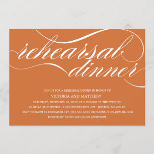 SCRIPT   REHEARSAL DINNER INVITATION