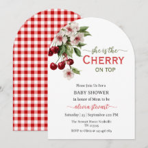 Script she is the cherry on top Baby Shower