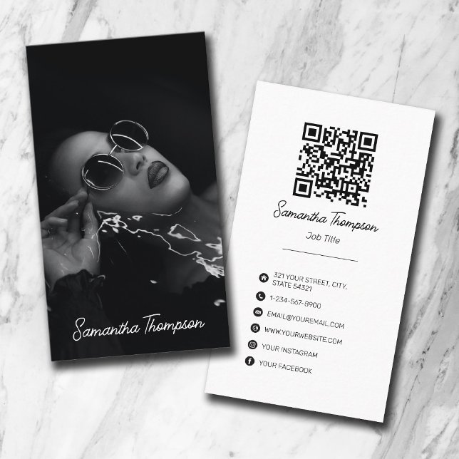 Script Signature Professional Photography  Business Card (Creator Uploaded)