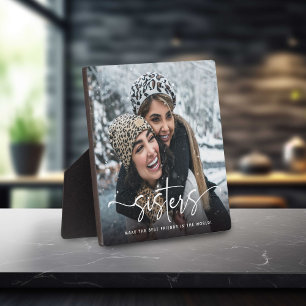 Script Sisters Photo Keepsake Gift Plaque