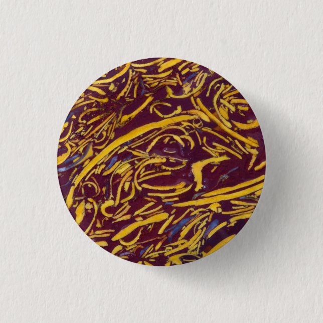 Script Stone 3 Cm Round Badge (Front)