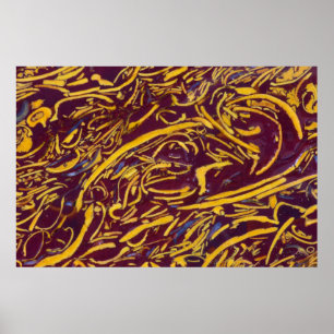 Script Stone Poster
