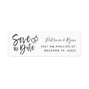 Script Style Save the Date   Custom