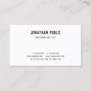 Script Text Simple Template Elegant Professional Business Card