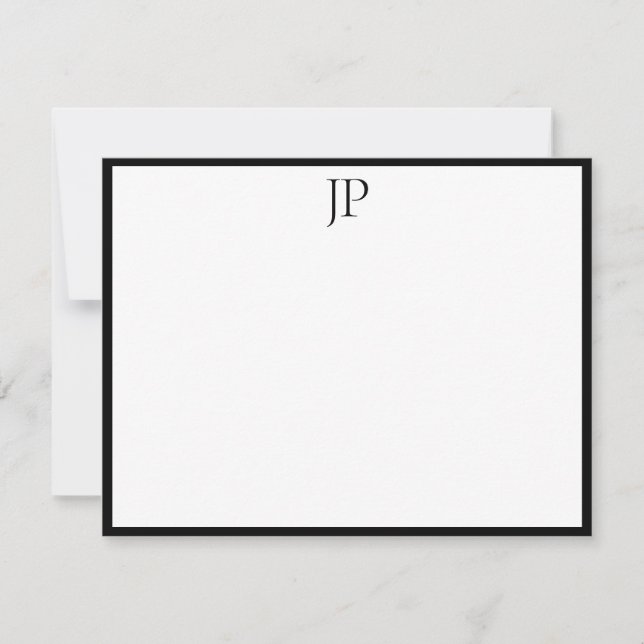 Script Text Stylish Monogram Template Personalised (Front)