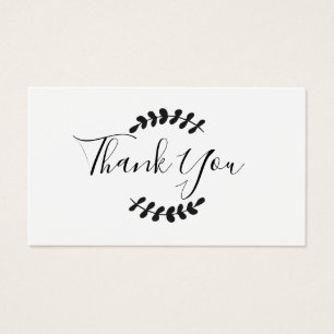 Script Thank You Card