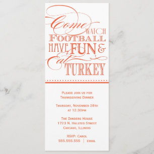 Script Thanksgiving Dinner Invitation