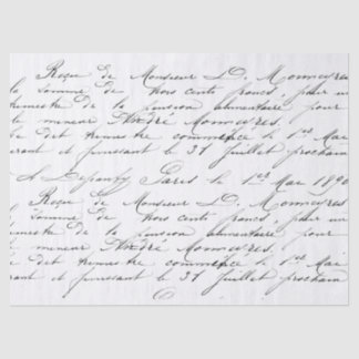 Script Tissue Paper