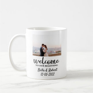 Script Wedding Welcome Sign Foam Board Coffee Mug