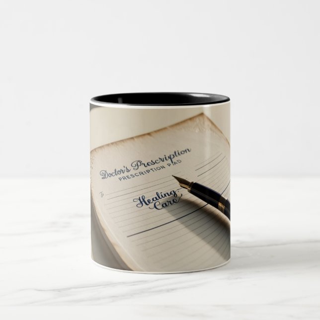 Script Your Day: Prescription Pad and Pen Mug (Center)