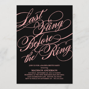 SCRIPTED BACHELORETTE PARTY INVITATION