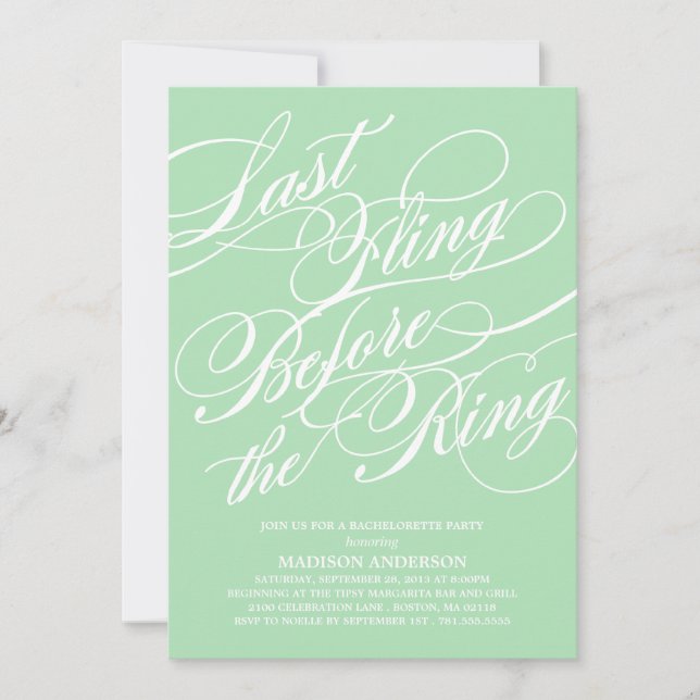 SCRIPTED | BACHELORETTE PARTY INVITATION (Front)