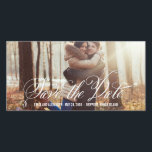 Scripted Beauty Save The Date Photo Cards<br><div class="desc">These chic and modern photo cards stylishly request your guests to save the date for your big day. Available in other colours (custom colour requests are welcome!).</div>