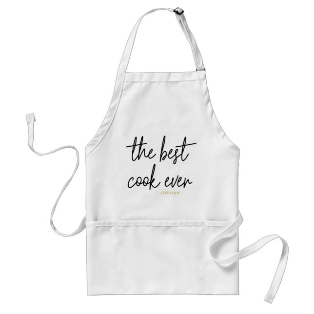 Scripted Best Cook Ever Apron (Front)