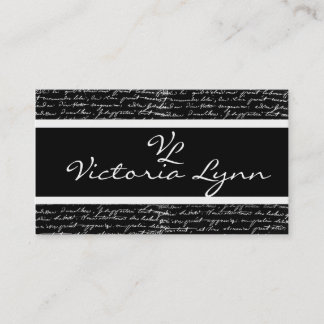 scripted business card