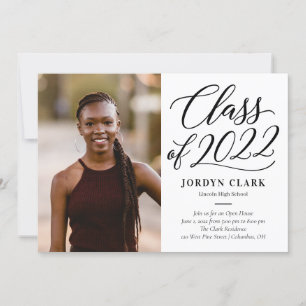 Scripted Class Editable Colour Graduation Invitation