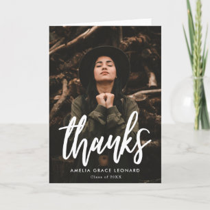 Scripted Photo Graduation Thank You Card