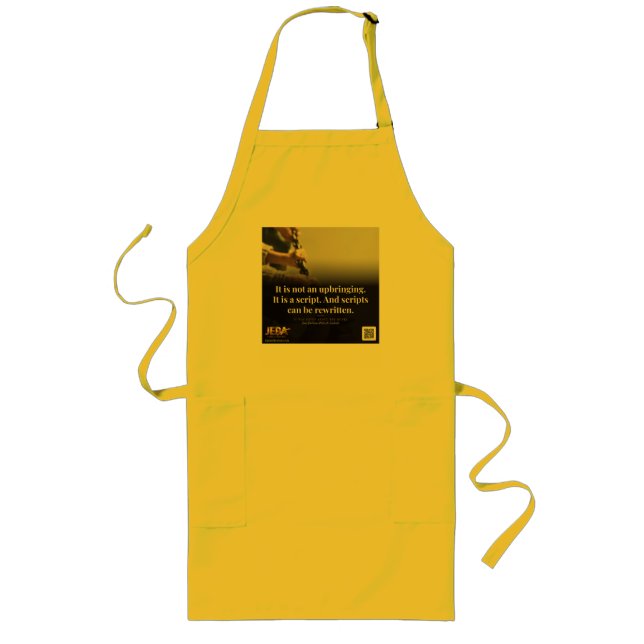 Scripts Can Be Rewritten Book Quote Long Apron (Front)