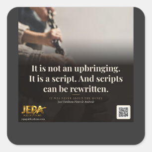Scripts Can Be Rewritten Book Quote Square Sticker
