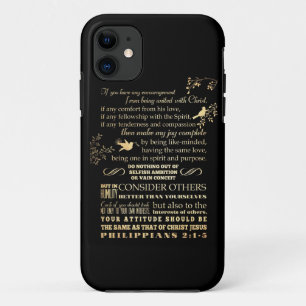 Scriptural Bible Verse - Philippians 2: 1-5 Case-Mate iPhone Case