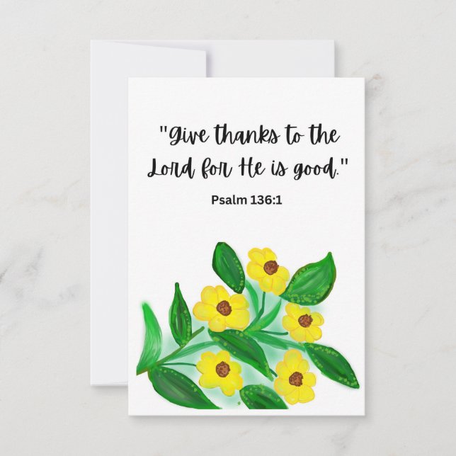 Scriptural Thank You Card  (Front)