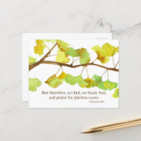 Scripture 1 Chronicles 29 13 Ginkgo Leaf Branch