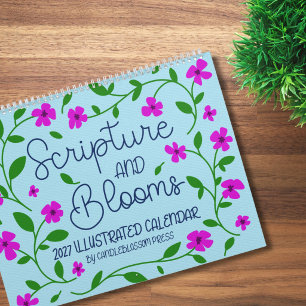 Scripture and Blooms 2027 Illustrated Calendar