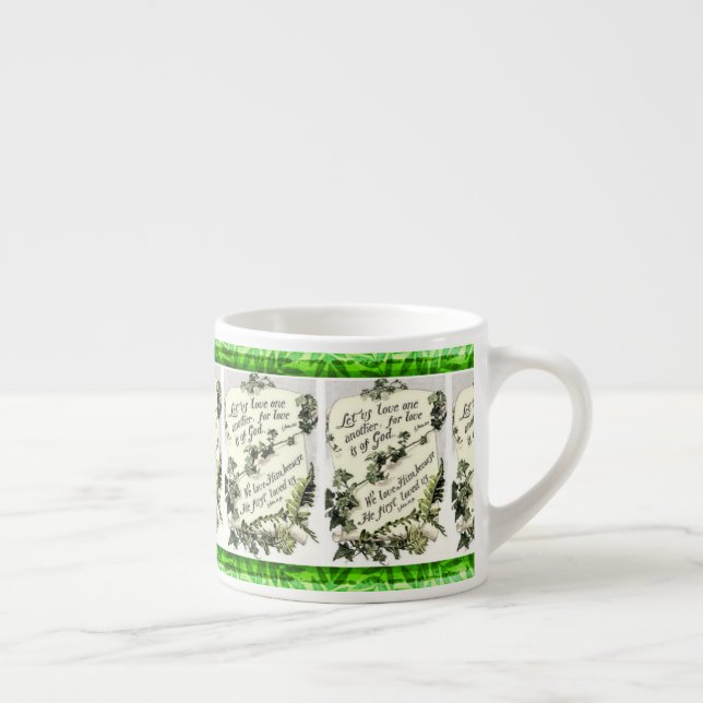 Scripture And Scroll Espresso Cup (Right)