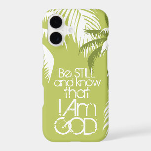 Scripture Be Still and Know I Am God Palm Trees