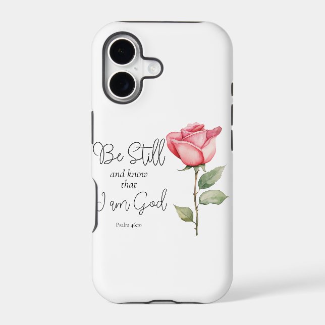 Scripture Be Still and Know that I am God Flower (Back)