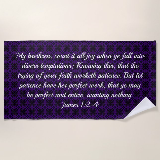 Scripture BeachTowel Beach Towel (Front)