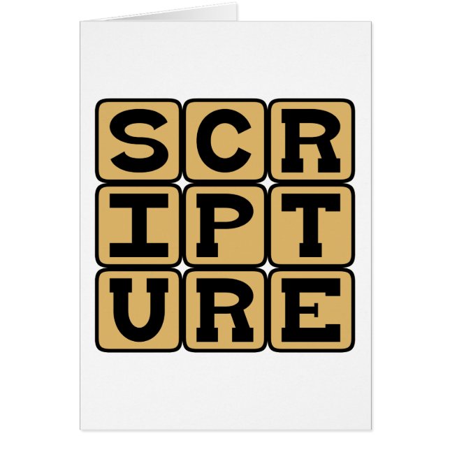 Scripture, Biblical Study (Front)