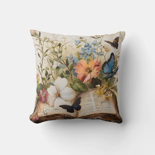 Scripture Blooms Serene Wings  Cushion