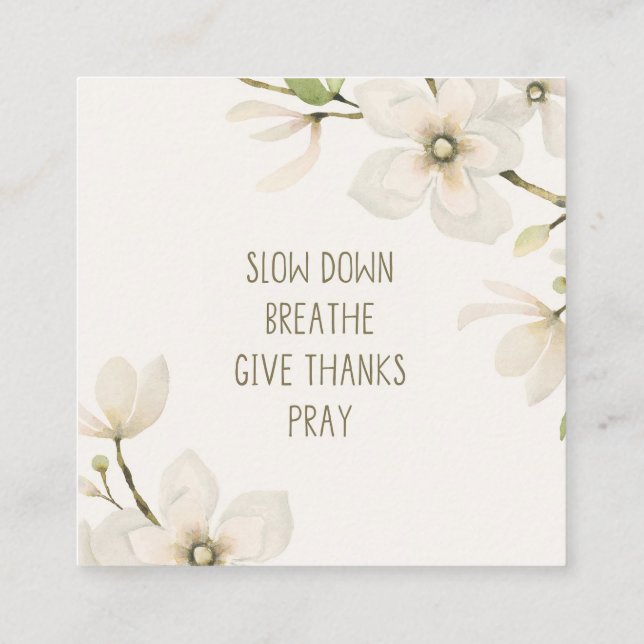 Scripture card  (Back)