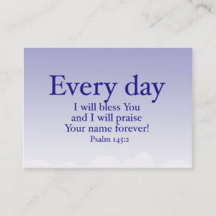 Scripture Chubby Business Card