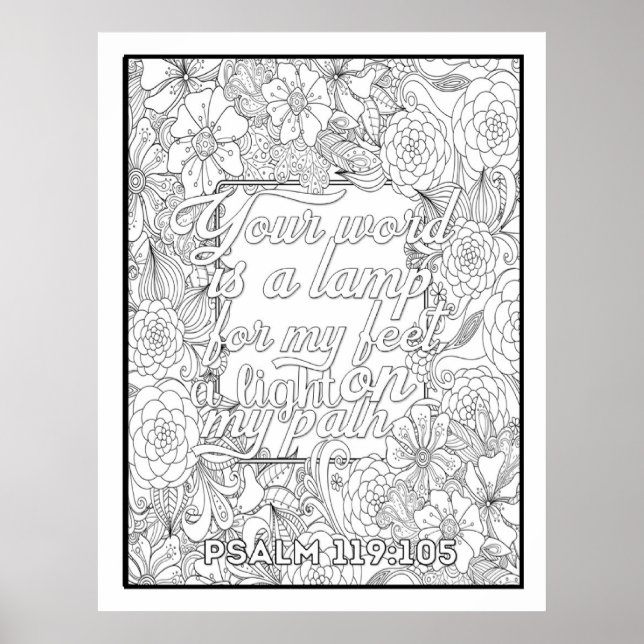 Scripture Colour Me Pretty  Poster (Front)