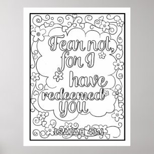Scripture Colour Me Pretty Poster