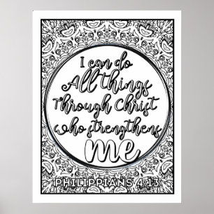 Scripture Colour Me Pretty Poster