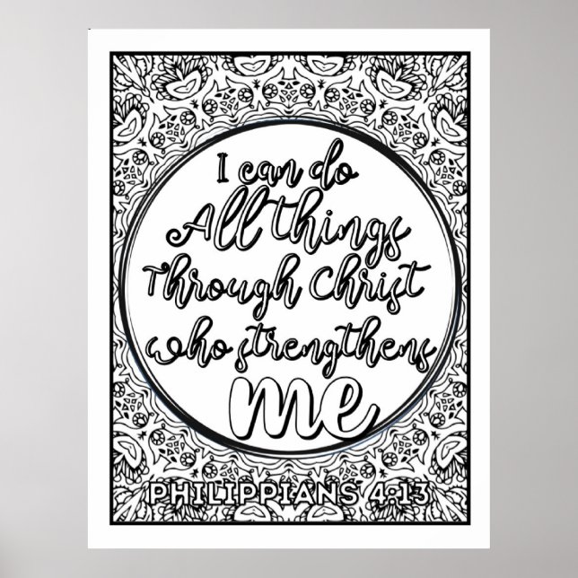 Scripture Colour Me Pretty  Poster (Front)