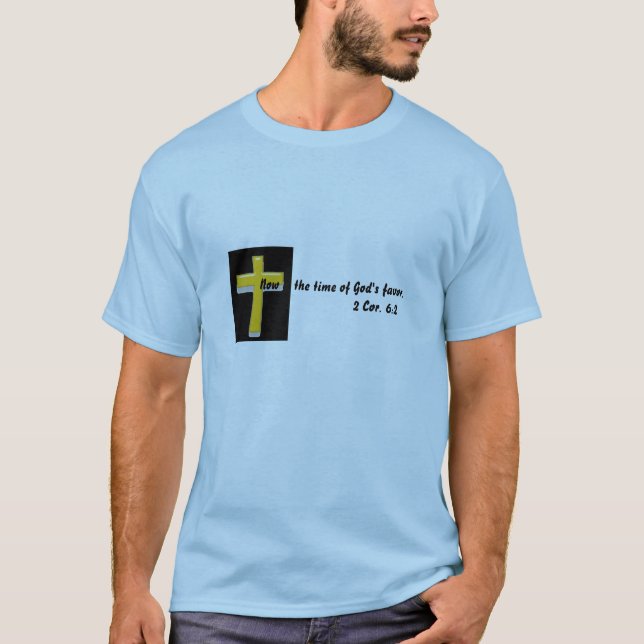 Scripture/ Cross Men's T-shirt (Front)