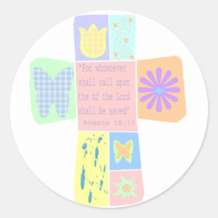 Scripture Cross stickers