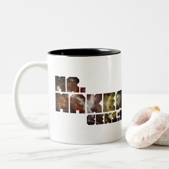 Scripture Fathers Day Mug Mr Maker Bible Christian (With Donut)