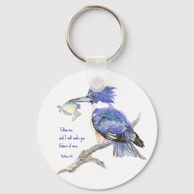Scripture, Fishers of Men, Inspirational Key Ring (Front)
