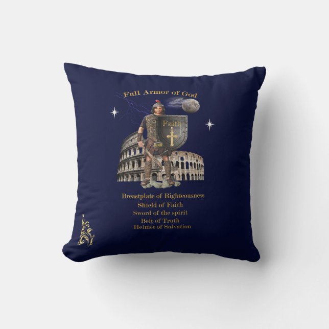 Scripture Full Armour of GOD Cushion (Front)