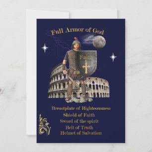 Scripture Full Armour of GOD Holiday Card