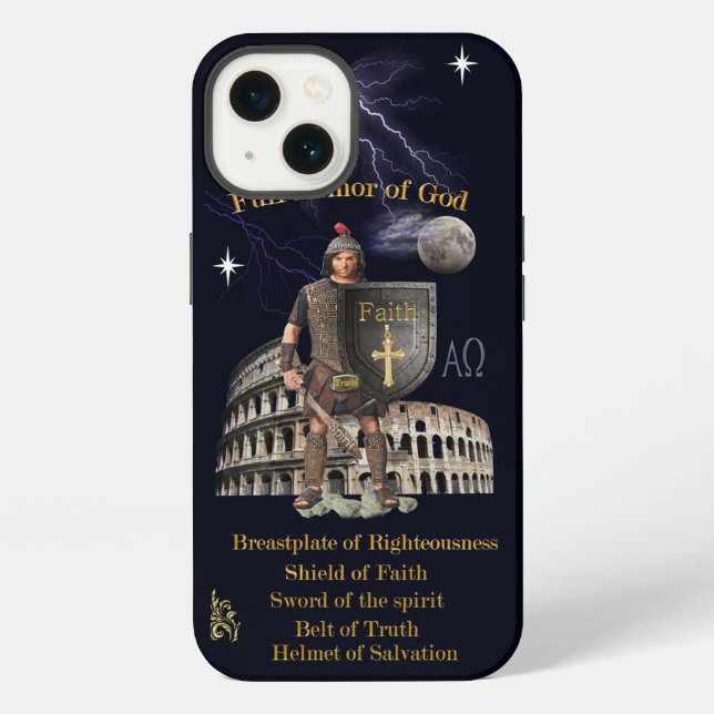 Scripture Full Armour of GOD iPhone Case (Back)