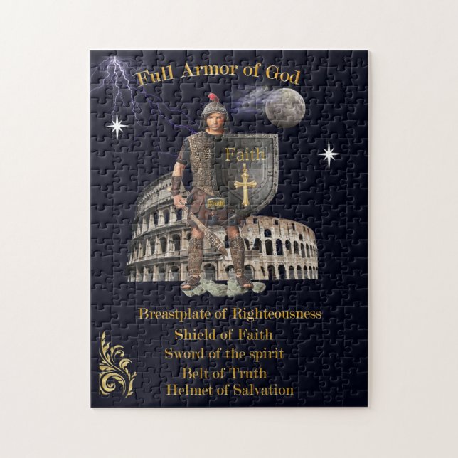 Scripture Full Armour of GOD Jigsaw Puzzle (Vertical)
