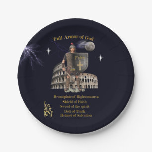 Scripture Full Armour of GOD Paper Plate
