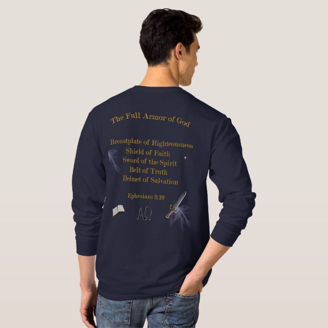 Scripture Full Armour of GOD T-Shirt (Back Full)