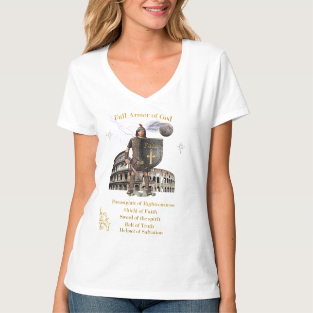 Scripture Full Armour of GOD T-Shirt (Front)